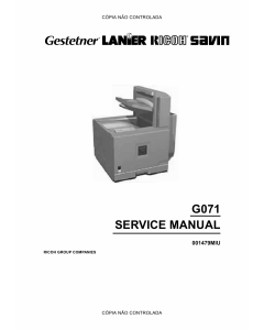 RICOH Aficio CL-5000 G071 Service Manual