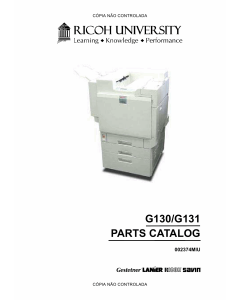 RICOH Aficio CL-7200 7300 G130 G131 Parts Catalog