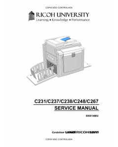 RICOH Aficio DX-3340 JP-1030 1230 3000 1235 C231 C237 C238 C248 C267 Service Manual