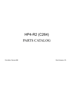 RICOH Aficio DX-4542 4542C 4542CP 4543C 4543CP C264 Parts Catalog