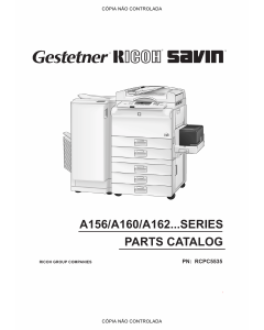 RICOH Aficio FT-4022 5850 A161 A207 Parts Catalog