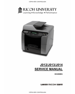 RICOH Aficio GX-3000S 3000SF 3050SFN Service Manual