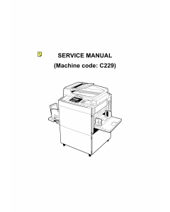 RICOH Aficio JP-5000 C229 Service Manual