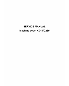 RICOH Aficio JP-5500 JP8500 C239 C244 Service Manual
