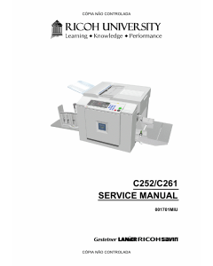 RICOH Aficio JP-730 735 C252 C261 Service Manual