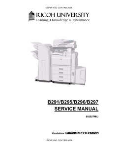 RICOH Aficio MP-3500g 4500g 3500 4500 B291 B295 B296 B297 Service Manual