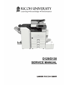 RICOH Aficio MP-4002 4002SP 5002 5002SP D129 D130 Service Manual