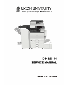 RICOH Aficio MP-C4502 C5502 D143 D144 Service Manual