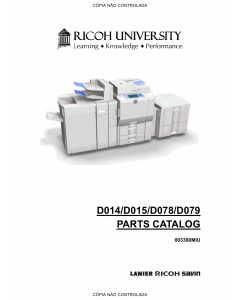 RICOH Aficio MP-C6000 C7500 Pro-C550EX C700EX D014 D015 D078 D079 Parts Catalog