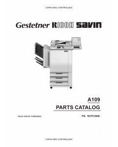 RICOH Aficio NC5006 A109 Parts Catalog