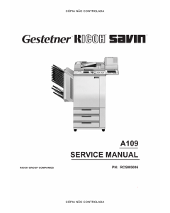 RICOH Aficio NC5006 A109 Service Manual