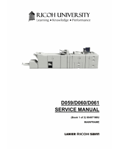 RICOH Aficio Pro-907EX 1107EX 1357EX D059 D060 D061 Service Manual