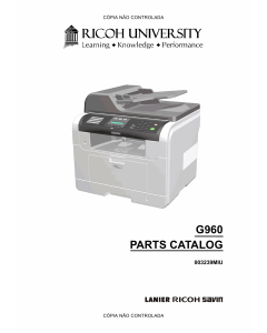 RICOH Aficio SF-3200SF G960 Parts Catalog