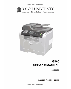 RICOH Aficio SF-3200SF G960 Service Manual