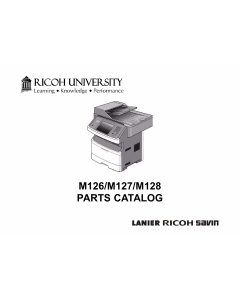 RICOH Aficio SF-4410SF M126 M127 M128 Parts Catalog