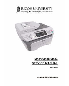 RICOH Aficio SP-1200SF 1200S 1200SU M085 M086 M104 Service Manual
