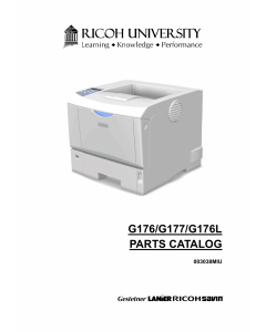 RICOH Aficio SP-4100N 4110N 4100NL G176 G177 G176L Parts Catalog