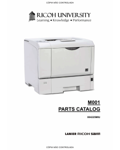 RICOH Aficio SP-4200N M001 Parts Catalog