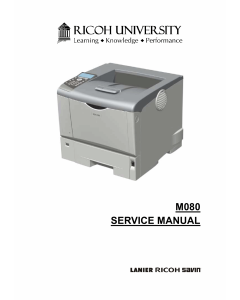 RICOH Aficio SP-4310N M080 Service Manual