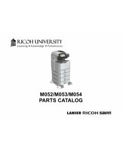 RICOH Aficio SP-5200S 5210SF 5210SR Parts Catalog