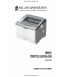 RICOH Aficio SP-6330N M047 Parts Catalog