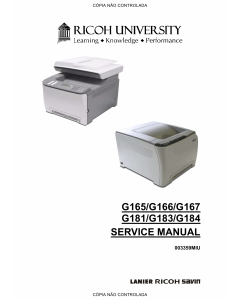 RICOH Aficio SP-C220N C221N C222DN C220S C221SF C222SF G165 G166 G167 G181 G183 G184 Service Manual