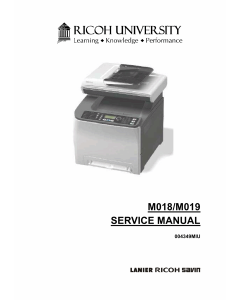RICOH Aficio SP-C231SF C232SF M018 M019 Service Manual