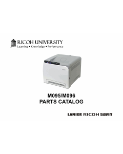 RICOH Aficio SP-C240DN C242DB C240SF C242SF M095 M096 M099 M100 Parts Catalog