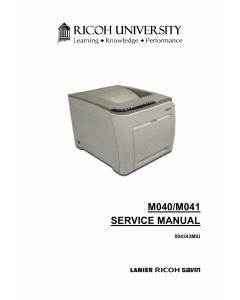 RICOH Aficio SP-C311N C312DN M040 M041 Parts Service Manual