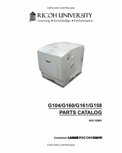 RICOH Aficio SP-C410DN C411DN C400DN CL4000DN G104 G160 G161 G158 Parts Catalog