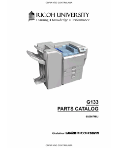 RICOH Aficio SP-C811DN G133 Parts Catalog