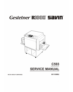 RICOH Aficio TC-II C593 Service Manual