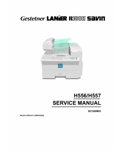 RICOH Fax 4410 4420 4430 H556 H557 Service Manual