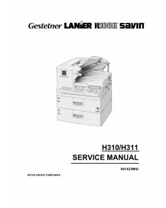 RICOH Fax 5510L 5510nf H310 H311 Service Manual