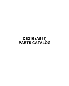 RICOH Options A511 CS210 Parts Catalog PDF download