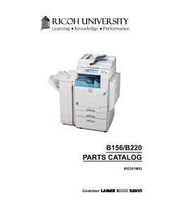 RICOH Options B156 B220 Parts Catalog PDF download