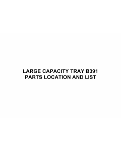 RICOH Options B391 LARGE-CAPACITY-TRAY Parts Catalog PDF download