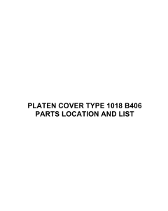 RICOH Options B406 PLATEN-COVER-TYPE Parts Catalog PDF download