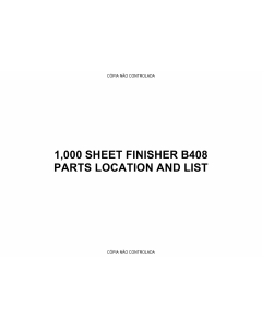 RICOH Options B408 1000-SHEET-FINISHER Parts Catalog PDF download