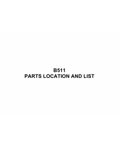 RICOH Options B511 Parts Catalog PDF download