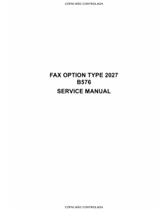 RICOH Options B576 FAX-OPTION-TYPE-2027 Service Manual PDF download