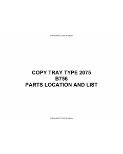 RICOH Options B756 COPY-TRAY-TYPE-2075 Parts Catalog PDF download