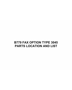 RICOH Options B779 FAX-OPTION-TYPE-3045 Parts Catalog PDF download