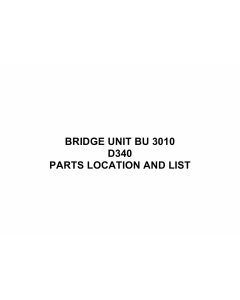 RICOH Options D340 BRIDGE-UNIT-BU-3010 Parts Catalog PDF download