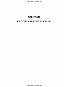 RICOH Options D361 D510 G578 FAX-OPTION-TYPE-3350-3351 Service Manual PDF download