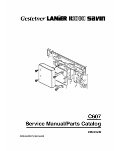 RICOH Options Printer-Controller-Type-80 C607 Service Manual