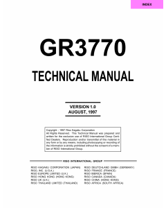 RISO GR 3770 TECHNICAL Service Manual