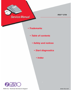 RISO G G750 Service Manual