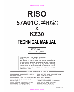 RISO KZ 30 57A01C TECHNICAL Service Manual