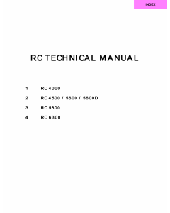 RISO RC 4000 4500 5600 5800 6300 TECHNICAL Service Manual